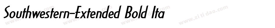 Southwestern-Extended Bold Italic字体转换